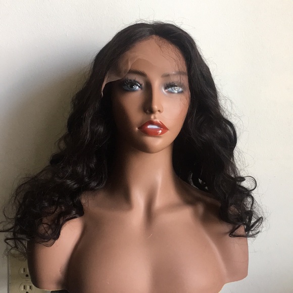 18 Inches Brazilian Human Hair Lace Front Wig